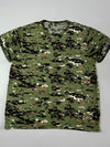 Digital Camo Print Tee – Green (XL)