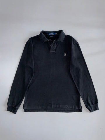 Polo Ralph Lauren Long Sleeve Polo – Washed Black (L)
