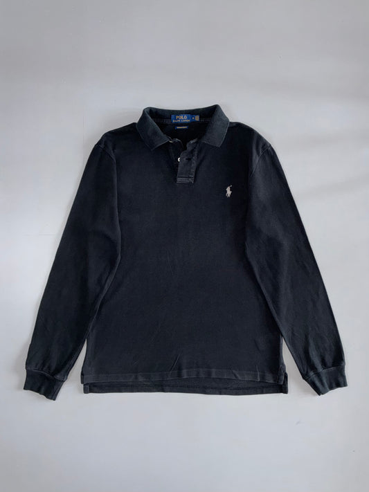 Polo Ralph Lauren Long Sleeve Polo – Washed Black (L)