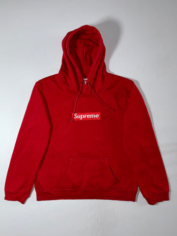 Supreme Box Logo Red Pullover Hoodie (M)