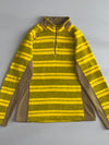 Fila Sport | Yellow Striped Quarter-Zip Fleece (S)