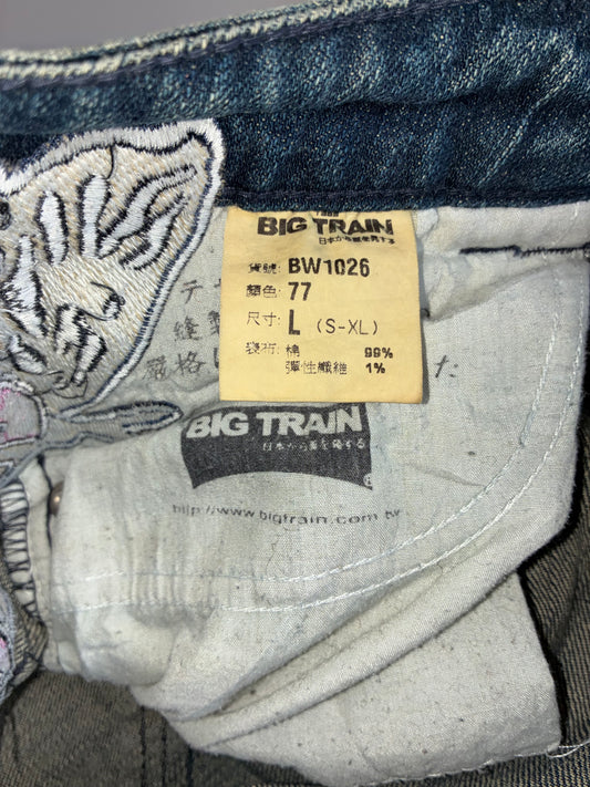 Big Train Osaka Tiger Embroidered Flare Jeans Women's (W:29) (L:40)