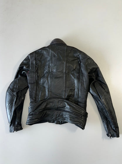 ZFirst Gear By Hein Gericle Original Pure Heavy Original Leather Riding Jacket (Ultra Rare) Padded (M)