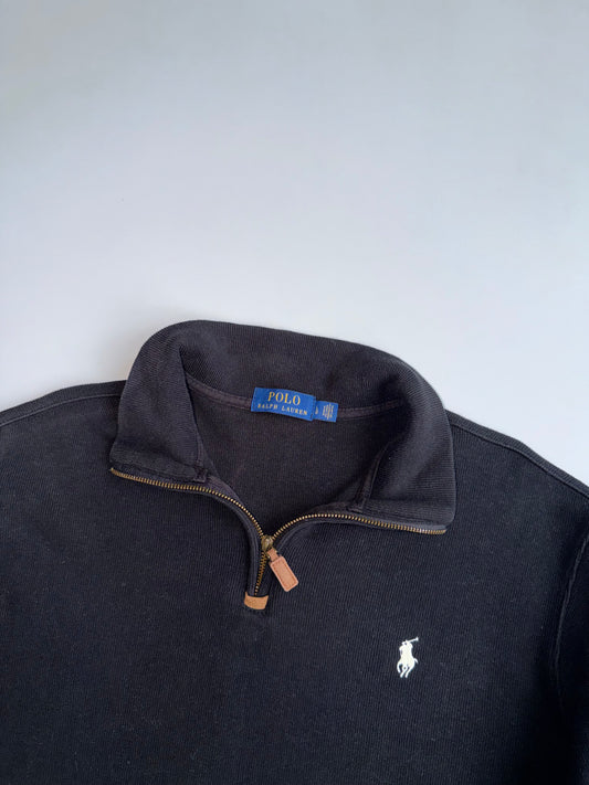 Polo Ralph Lauren | Black Quarter Zip Pullover | (L)