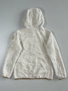 Blackyak Cream Sherpa Fleece Zip-Up Hoodie (S)