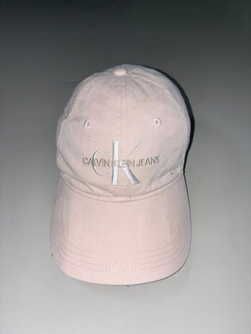 Vintage Calvin Klein Jeans Pink Embroidered Logo Cap (Adjustable)