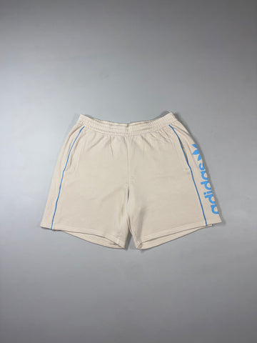 Adidas Originals Trefoil Side Logo Cream Sweat Shorts (W:36) (L:20)