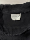AMI Paris Black Crewneck Sweater – Big Red Ami de Coeur Logo (XL)