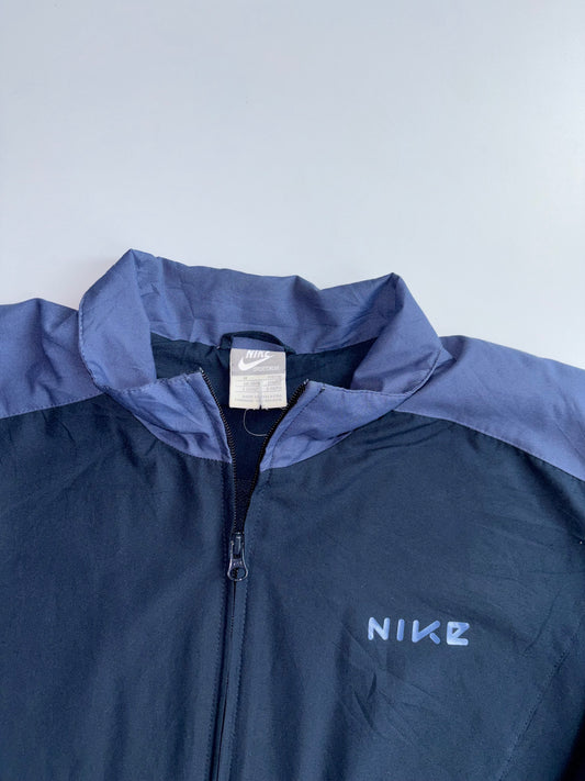Nike | Navy Blue Colorblock Windbreaker Jacket | (M)
