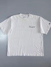 Champion White Script Logo T-Shirt – Size (XL)