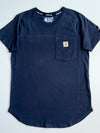 Carhartt Force Navy Pocket Tee  – (XS)