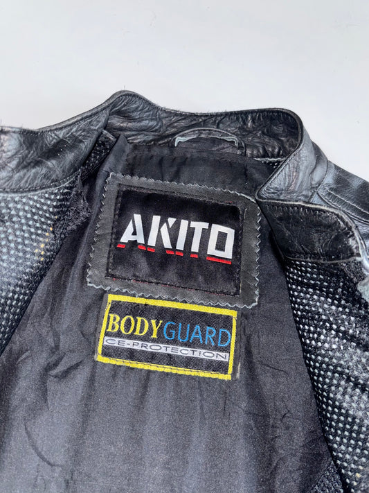 Vintage Akitd’s Pure Leather Racing Jacket With Back Protection (XS)