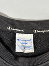 Champion Spellout Crewneck Sweatshirt – Black, Multicolor Script Logo (S/M)