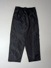 Vintage 90s Nike Spell Out Black Nylon Tearaway Snap Pants (W:28) (L:40)