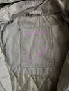 Vintage Olive Canvas Hooded Workwear Jacket – Quilted Lining (S)