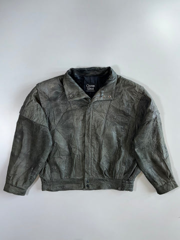 Ocean West Premium Original Leather Jacket (L/Xl)