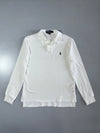 Polo by Ralph Lauren White Long Sleeve Polo Shirt Size (M)