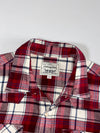 Levi's Red Plaid Flannel Western Pearl Snap Shirt (S)