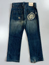 Vintage Japanese Denim Heavy Distressed Straight Jeans(W:30 |L:38)