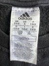 Adidas Essentials Three-Stripe Crewneck Sweatshirt in Black (L)