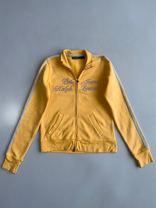 Polo Ralph Lauren Jeans Co. Track Jacket | Yellow Glitter Logo (XS)