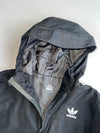 Adidas Originals Trefoil Hooded Windbreaker Jacket Ripstop Black (M)