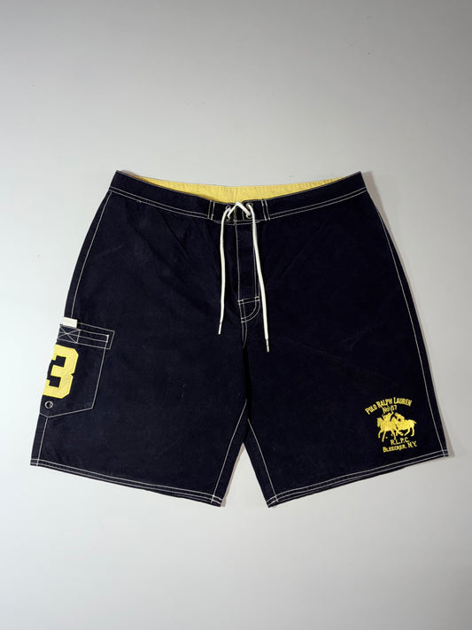 Polo Ralph Lauren No.67 RLPC Bleecker NY Board Shorts – Navy/Yellow (W:34) (L:20)