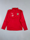 Puma | Sedan Ardennes Quarter-Zip Training Top | Red (M)