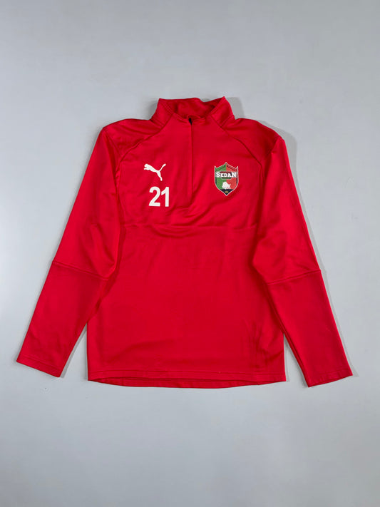 Puma | Sedan Ardennes Quarter-Zip Training Top | Red (M)