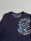 Big Train Osaka Japanese Tiger Souvenir Long Sleeve – Navy (2XL)