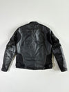 Dainese Black Leather Armoured Motorcycle Racing Jacket Padded (M)
