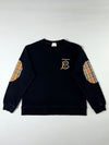 Burberry Vintage Check Elbow Patch Crewneck Sweatshirt Monogram (XL)