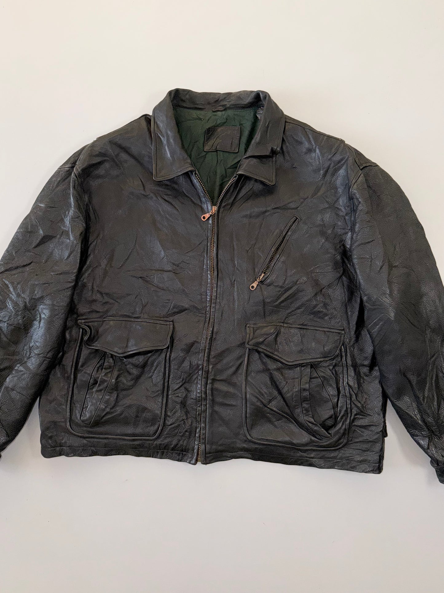 !                Ultra Premium Original Leather Jacket (RARE) (2XL/3XL)