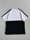 Nike Dri-Fit White Black Colorblock Tee (M)