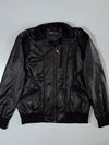 Emporio Armani Black Ribbed-Trim Bomber Jacket – Size (L)