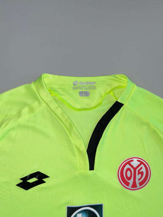 Lotto FSV Mainz 05 Kömmerling Premium Fenster Neon Lime Yellow Away Football Jersey (L)