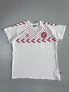 Hummel x Denmark Football (DBU) Vintage White Retro T-Shirt (L)