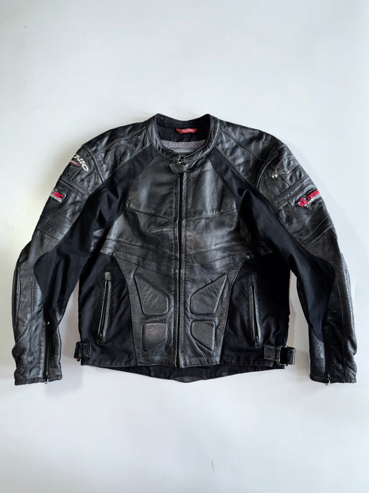 Teknic’s Riding Gare Mesh / Pure Leather Racing Jacket / CE Protection (M)
