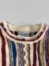Purely Australian Multicolour Striped Textured Knit Crewneck Sweater (XXS)