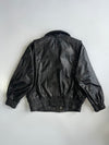 Vintage Leather Bomber Jacket (M)
