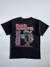 Iron Maiden The Final Frontier Album Graphic Band vintage T-Shirt Faded Black (L)