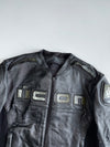 ICON “Accelerant” Black Pure Leather Moto Jacket with Back Hump Armor, Mesh Lining (Paded)(L)