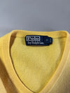 Vintage Polo by Ralph Lauren V-Neck Knit Sweater – Butter Yellow (S)