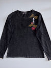 Big Train Osaka Japanese Kanji Long Sleeve T-Shirt | Black (M)