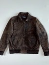 Vinateg Premium Original Bomber Leather Jacket (L)
