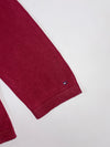 Tommy Hilfiger Flag Logo Sweater  Burgundy Colorblock (L)
