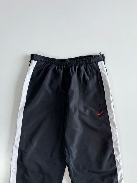 Nike | Black White Side-Stripe Track Pants Elastic(W:30|L:39)