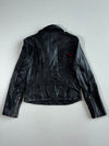 Vintage Mango Black Leather Biker Jacket Women’s (S)