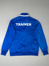 Hummel UC88 Vintage Football Track Jacket — Royal Blue | Full Zip | Chevron Stripe (M)