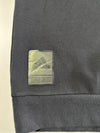 Adidas Black Crewneck Sweatshirt with Chest Logo & 3-Stripe Sleeves – (M)